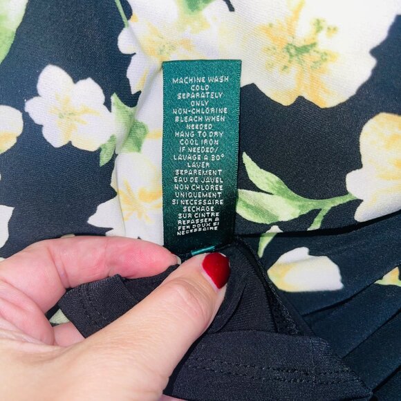 Lauren Ralph Lauren Floral Print Sheath Dress Size 6 - Picture 8 of 12